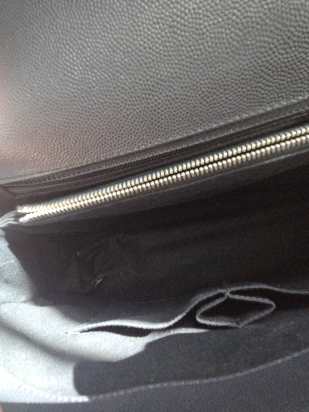 CHANEL Coco Handle Chevron Caviar Bag – Grayish Black - Picture 6 of 17